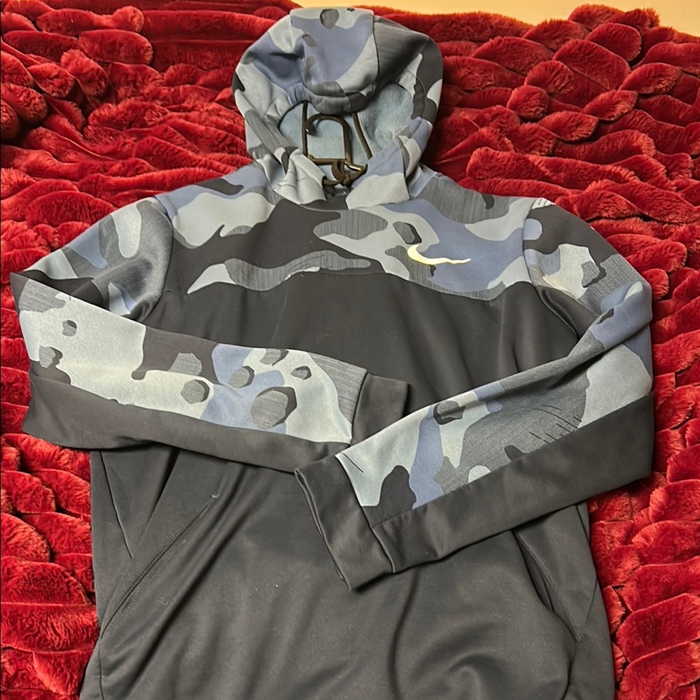 Nike Navy Blue with Camo Hoodie